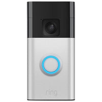 Ring - Sonnette à piles - Nickel satiné-Voir plus - Obtenez 66 % de couverture verticale supplémentaire avec la dernière version de la sonnette vidéo la plus vendue de Ring (2e génération), désormais dotée de la vidéo de la tête aux pieds