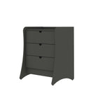 Manhattan Comfort - Coney commode moderne mi-siècle 27,55" gris-Capacité de 11 lb par tiroir