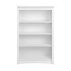 Prepac - Bibliothèque 4 étagères - Blanc-Fini durable en laminé blanc