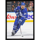 Auston Matthews 20x29 sur toile Maple Leafs Action-V - Toile encadree - 22" x 31"-Impression sur toile de qualité supérieure avec bordures enveloppées