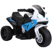 Aosom - Moto pour enfants, moto pour tout-petits alimentée par batterie 6v avec phare - bleu-Moto électrique à chevaucher sous licence BMW avec une apparence réaliste pour les enfants de 18 à 36 mois 