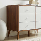 Modway - Transmit 47 po Commode, Blanc noyer-Stratifié lisse à grain de bois