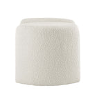 Modway - Nebula Boucle Rembourré Ottoman - Ivoire-Capacité des ottomans : 275 lbs.