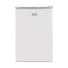 BLACK+DECKER - 2,5 pi³ Mini-frigo autonome avec congélateur, blanc-Compact et élégant : le design élégant et moderne - disponible en noir, en vinyle aspect inox et en blanc - est parfait pour les dortoirs universitaires, les bureaux, les garages, les bars à domicile, les petits appartements et les véhicules récréatifs