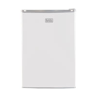 BLACK+DECKER - 2,5 pi³ Mini-frigo autonome avec congélateur, blanc-Compact et élégant : le design élégant et moderne - disponible en noir, en vinyle aspect inox et en blanc - est parfait pour les dortoirs universitaires, les bureaux, les garages, les bars à domicile, les petits appartements et les véhicules récréatifs