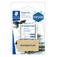 Staedtler® – Gommes à effacer malléables et pour les arts, paq./2-Gomme à effacer malléable - en caoutchouc souple pouvant prendre n'importe quelle forme pour surligner