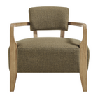Modway - Zinnia Mélange de lin Chaise d’accent - Olive-7
