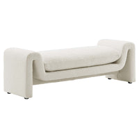 Modway - Waverly Tissu Boucle Banc - Ivoire-Établi moderne unique