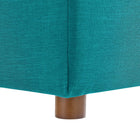 Modway - Commix Duvet Rempli Trop Rempli Ottoman - Sarcelle-Capacité de poids des ottomans : 331 lb.