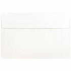 JAM Paper Enveloppes d'invitation A9 doublées d'aluminium - 5,75 x 8,75 po - Blanc avec feuille d'argent - paquet de 25-Taille : A9 (5,75 x 8,75 pouces), Excellent moyen de rendre vos occasions encore plus spéciales