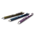 Pentel - EnerGel Couleurs Sombres Rétractable Stylo à Encre Gel - 0,7mm - Pointe en Métal - Paquet de 3-Pointe 0,7mm en acier inoxydable.
