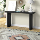 Hudson&Canal - Console Soren 55" L - Grain noir-Finition en grain noir aspect bois