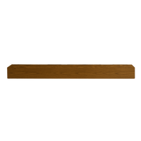 Entrepot La Grange - Poutre flottante de manteau de cheminée - 72 x 5 x 7 po - Noyer moyen-Support inclus