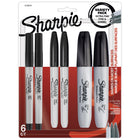 Sharpie - Emballage Projets de - pointes fine/ultra fine/biseautée - noir - Paquet de 6-Type de marqueur: Permanent