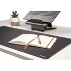 Fellowes - Breyta Tapis De Bureau - Noir-Sa base antidérapante maintient le tapis de bureau bien en place tout au long de la journée