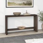 Hudson&Canal - Console Osman 55" de largeur par - Brun aulne-Caractéristiques assemblage facile
