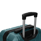 Swiss Mobility - Valise de cabine à coque rigide 21.50 po de la collection LYS - turquoise-Doublure signature avec panneau de séparation, poches pratiques et sangles de serrage pour garder le contenu organisé et en place