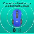 Logitech Signature M650L Souris Sans Fil - Bleu-Boutons de Côtés Programmables: Personnalisez les boutons de côtés de la souris d'ordinateur avec Logitech Options+, sur Windows et macOS. Ajoutez vos raccourcis favoris comme copier/coller