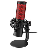 HyperX - QuadCast 2 USB Microphone, Noir-Enregistrement haute résolution de qualité studio