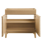 Modway - Render 36" Armoire à coiffeuse de salle de bain - Chêne-8