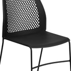 Flash Furniture – Chaise traîneau empilable HERCULES avec ouverture d’aération, capacité de 661lb, noir (RUT498ABK)-7