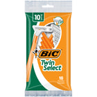 BIC - Rasoirs Twin Select Sensitive deux lames pour peau sensible pour hommes - vert - paquet de 10-
Ensemble de 10 rasoirs jetables BIC Twin Select, 10 rasoirs jetables pour hommes