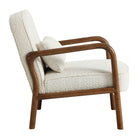 Modway - Charlie Boucle Tapis Fauteuil - Ivoire-Coussin décoratif assorti