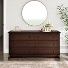 PrepacMD – Commode à 6 tiroirs Fremont, espresso, 29 po-Bois composite stratifié espresso foncé de fabrication robuste MDF