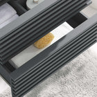 Modway - Render Support mural de 24" Armoire de toilette de salle de bain (lavabo non inclus) - Gris-MDF et panneau de particules