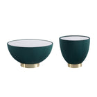 Manhattan Comfort - Ensemble de 2 tables : table basse Anderson moderne 71,5 cm et table d’appoint 46,8 cm - Vert-Ensemble de table basse moderne et de table d’appoint pour salon