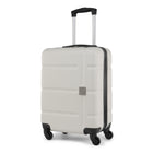 Bondstreet - Ensemble de 3 valise rigide ABS - Blanc-Modèle plus petit approuvé comme bagage à main par la plupart des compagnies aériennes (convient aux dimensions réglementaires de la plupart des compagnies aériennes pour les bagages à main)