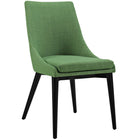 Modway - Viscount Tissu Fauteuil d’appoint de salle à manger Ensemble de 2 - Kelly Green-Rembourrage en mousse dense
