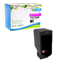 fuzion - Lexmark CS720 (74C1SM0) Cartouche de toner compatible - Rendement standard - Magenta-Magenta