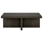 Hudson&Canal - Table basse rectangulaire Elna 44" L - Brun aulne-La table est fabriquée à partir de matériaux MDF de haute qualité et durables