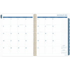 Cambridge - Agenda scolaire hebdomadaire/mensuel pour enseignants 2025-2026 - 11 po H x 8 1/2 po l - floral lavande - bilingue-Couverture en poly durable