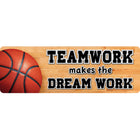 Ashley Productions - The Original Fun Mat - Mat Runner - 15 -5" x 47" - Travail d'Équipe de Basketball-Mesures et design : Le tapis de course d'équipe de basketball mesure 15,5 po x 47 po.