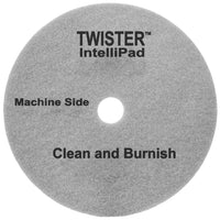 Diversey - Twister 15 po IntelliPad - Gris - Paquet de 2-Maximise l'apparence du plancher en augmentant le niveau de brillance et de propreté.