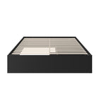 Nexera - Lit de rangement à deux tiroirs Hunter, Noir-Assemblage et livraison sans souci : Assemblage sans tracas, livraison à votre porte pour une mise à niveau pratique de votre chambre à coucher