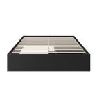 Nexera - Lit de rangement à deux tiroirs Hunter, Noir-Assemblage et livraison sans souci : Assemblage sans tracas, livraison à votre porte pour une mise à niveau pratique de votre chambre à coucher