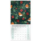 Mead - Calendrier décoratif Cherrywood Lane 2027, 12 po x 12 po, bilingue-Imprimé sur du papier de qualité pour une lisibilité durable toute l’année