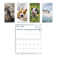 Blueline - Agenda Mensuel De Poche 18 Mois De Juillet 2026 À Décembre 2027 - 6 1/2 po H x 3 1/2 po l - Motif Animaux - Bilingue-18 mois, de juillet à décembre