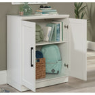 Sauder - Meuble bas HomePlus - Blanc-Rangement multi-pièces: Ce meuble fonctionnel est idéal dans la cuisine, la buanderie, l'atelier, la salle de bain ou le bureau