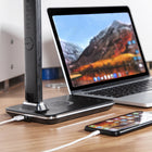 ShoppingAll - Lampe de Bureau LED Multi-Fonctionnelle avec Chargeur Sans Fil Qi - Noir-Chargement compatible avec iPhone 13 (Mini, Pro, Pro Max), 12 (Mini, Pro, Pro Max), 11 (Pro, Pro Max), XS Max, tous les autres téléphones et appareils compatibles Qi