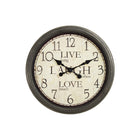 Monarch Specialties - Horloge - 16 po Rond - Horloge Murale - Brun Antique - Transitionnel-Cette horloge murale ronde de 16 pouces, simple et tendance, est dotée d'un cadre en plastique durable de couleur marron antique et constitue un ajout élégant à tout décor intérieur