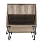 Manhattan Comfort - DUMBO 20,07" Table de nuit moderne 1 tiroir - Gris rustique - Lot de 2-10