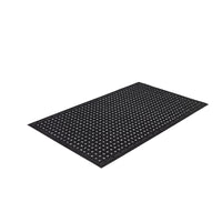 Edgewood - Tapis Flex Comfort Drain Anti-Fatigue à Surface Ouverte, Résistant Aux Graisses, Pour Zone Humide - 3 pi l x 5 pi L x 3/8 po P - Noir-Pour Usage Moyen