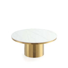 Manhattan Comfort - Ensemble de 2 tables basses et d’appoint Glenn moderne et glamour - Or-Design élégant et raffiné pour sublimer votre environnement de vie