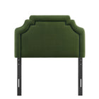 Modway - Magnolia Cuir végane Tête de lit - Vert mousse-Assemblée requise