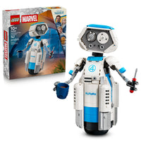 LEGO - Super Heroes Marvel Les Quatre Fantastiques H.E.R.B.I.E.-Un robot LEGO H.E.R.B.I.E., tiré du film Les Quatre Fantastiques de Marvel Studios : First Steps