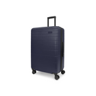 Bugatti - Hampstead Valise rigide à roulettes pivotantes de 30,5 po - Bleu marine-Poignée de chariot télescopique avec hauteurs de verrouillage à plusieurs niveaux